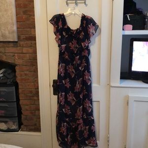 Express off shoulder maxi dress